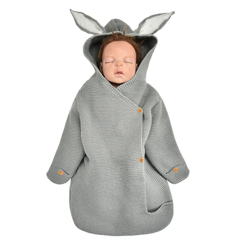 Infants Bunny-Eared Swaddling Wrap