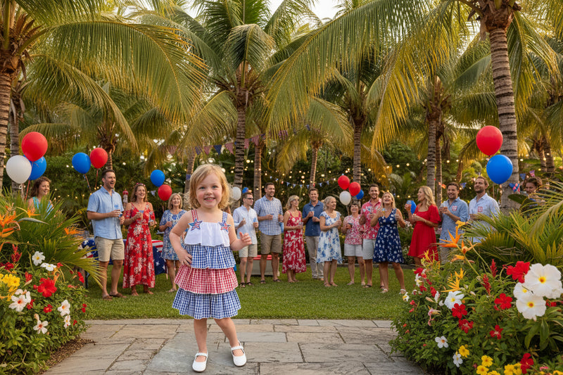 Red, White, Blue Toddler Party Dress | The Palm Beach Baby Red, White, Blue Toddler Party Dress | The Palm Beach Baby