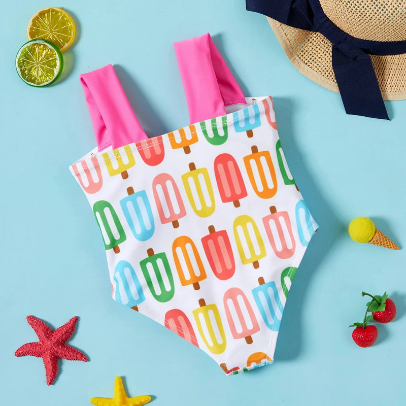 "Popsicle Sweetie" One-Piece Swimsuit