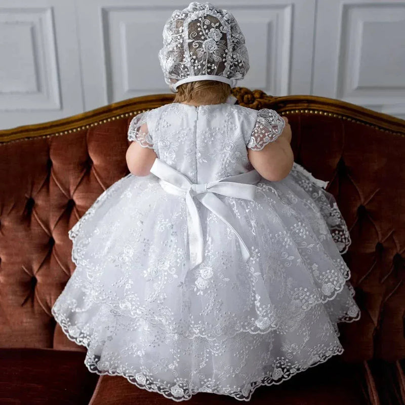 Baby Lace Baptism Gown for Girls