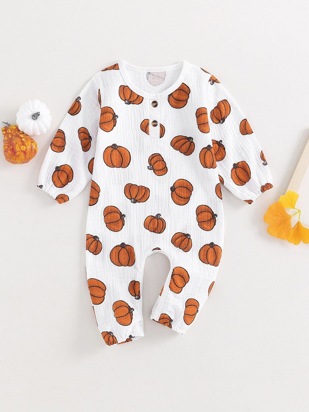 babies and kids Clothing "Pumpkin Baby" Baby's Romper -The Palm Beach Baby