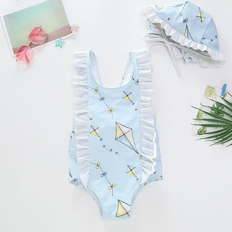 babies and kids Clothing 2 / 2Year Summer Girl Giraffe Swimsuit Set -The Palm Beach Baby