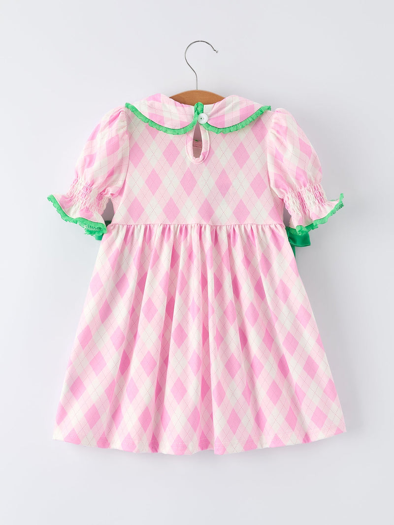 Pink Smocked Girls Golf Party Dress | The Palm Beach Baby Pink Smocked Girls Golf Party Dress | The Palm Beach Baby