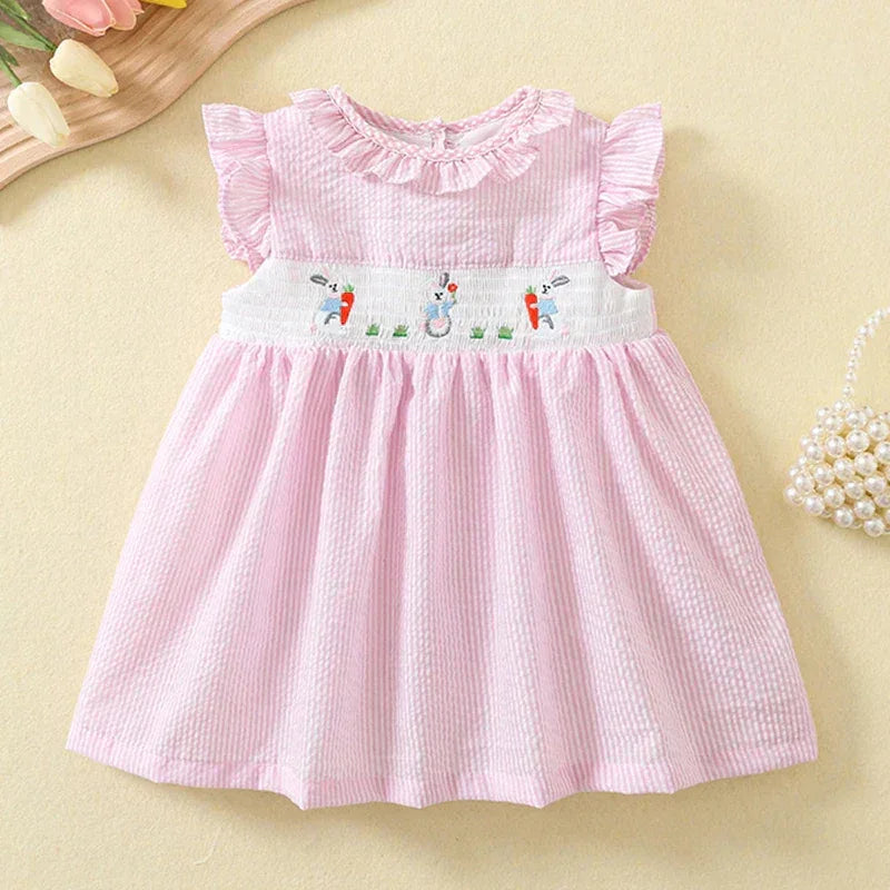Bunny Be Mine Adorable Seersucker Party Dress