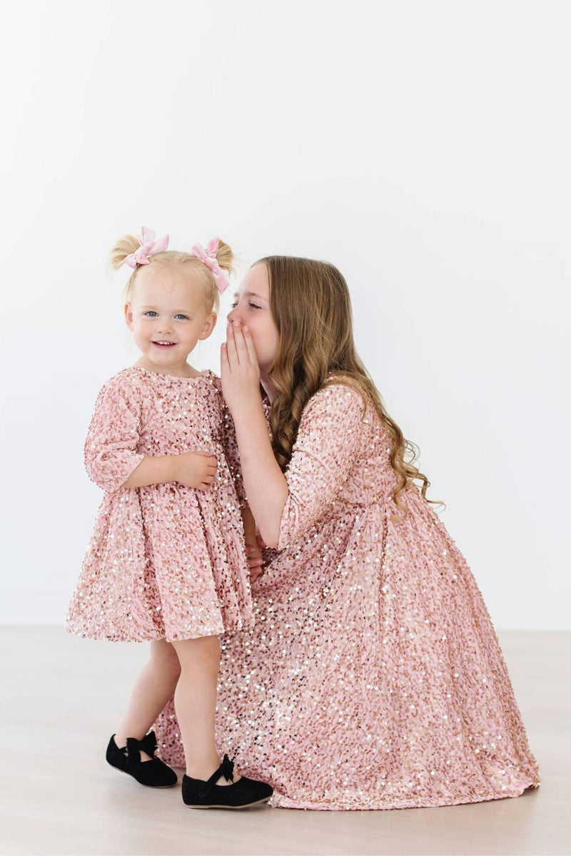 Sequined Velvet Party Dress for Girls - The Palm Beach Baby Sequined Velvet Party Dress for Girls - The Palm Beach Baby