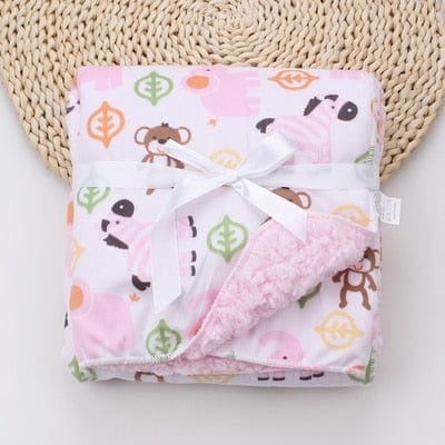 Baby Blanket Swaddles lanxiaohou Cute Patterned Ultra-Soft Fleece Blanket -The Palm Beach Baby