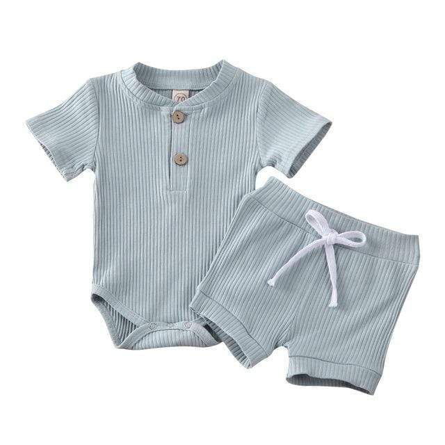 Baby's Knit  2 PC Shorts Set (3 Colors) - The Palm Beach Baby