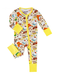 PoshTOT Sanrio Cinnamoroll Bamboo Baby Convertible Zippy Romper - The Palm Beach Baby