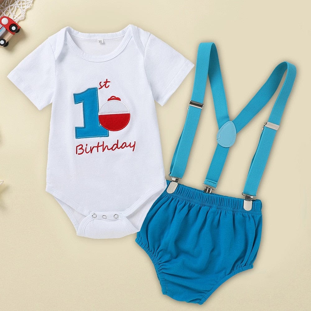 babies and kids Clothing Blue 1 / 6-9M "Dino-mite Birthday Boy" And Other Fun-Themed First Birthday Outfits -The Palm Beach Baby