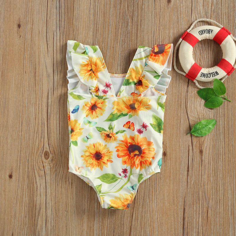 babies and kids Clothing N / 6 12M Summer Swimsuit for Little Girls -The Palm Beach Baby