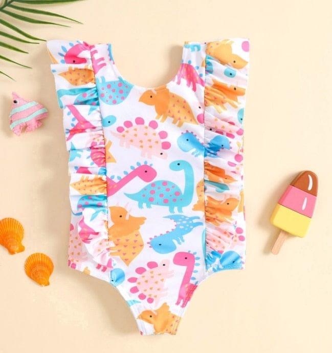 babies and kids Clothing W / 6 12M Copy of Copy of Copy of Fun-Print Summer Swimsuit for Little Girls -The Palm Beach Baby