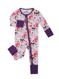 PoshTOT Sanrio My Melody Bamboo Baby Convertible Zippy Romper - The Palm Beach Baby
