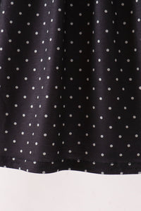 Black ghost spider embroidery ruffle dress - The Palm Beach Baby