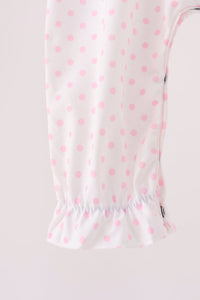Pink bow pearl romper - The Palm Beach Baby