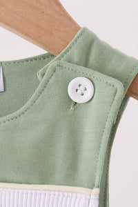 Sage Blessed Smocked Jon Jon - The Palm Beach Baby