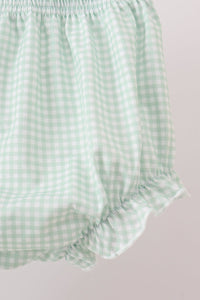 Sage Pumpkin Embroidered Bloomer Set