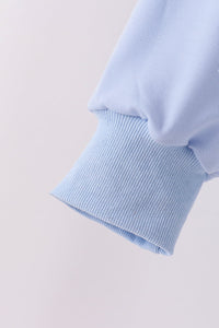 Rah! Rah! Boca Blue Football Sequin Mom & Me Pullover Top