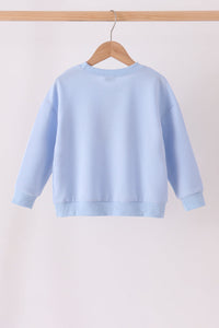 Rah! Rah! Boca Blue Football Sequin Mom & Me Pullover Top