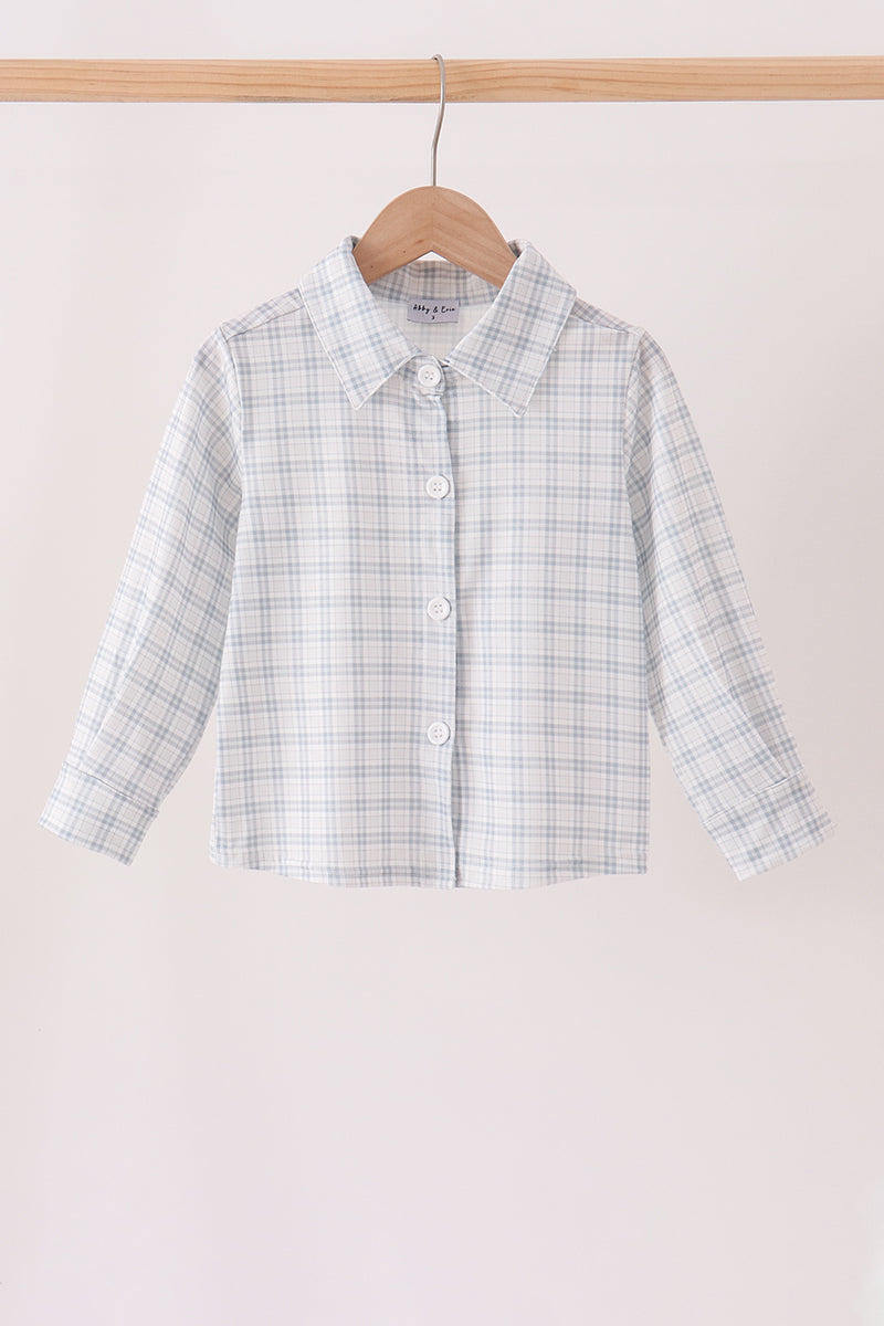 Plaid button down shirt - The Palm Beach Baby