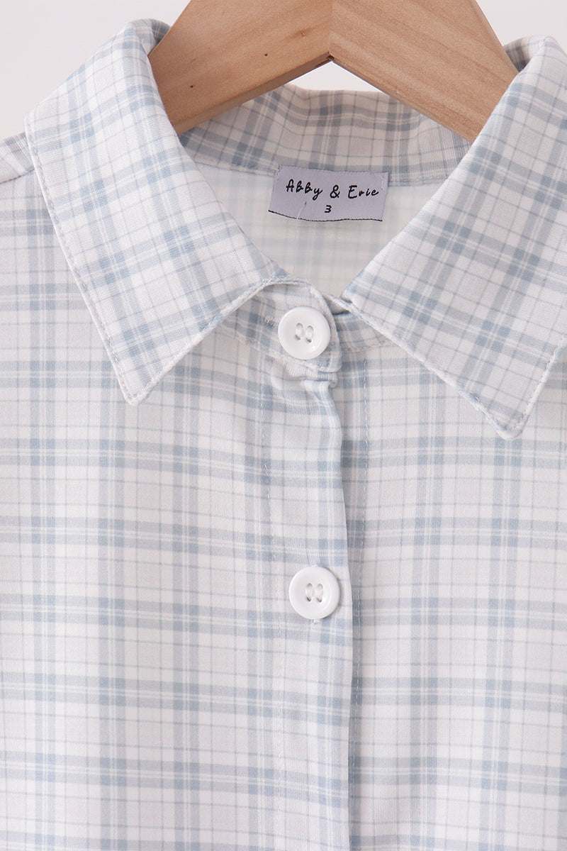 Plaid button down shirt - The Palm Beach Baby