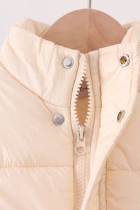 Cream mom&me puffer vest