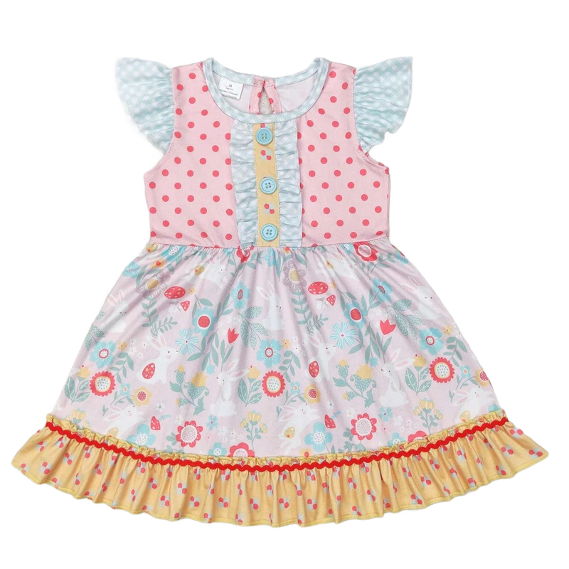 "Floral Cutie" Spring Themed Girl's Dress