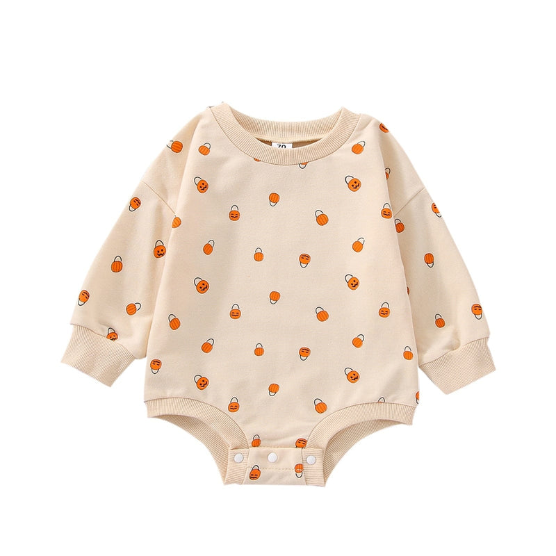 babies and kids Clothing C / United States / 3M "Pumpkin Little" Baby's Fall Romper -The Palm Beach Baby