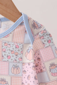 Pink Pumpkin Ruffle Romper - The Palm Beach Baby