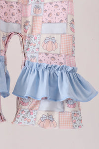 Pink Pumpkin Ruffle Romper - The Palm Beach Baby