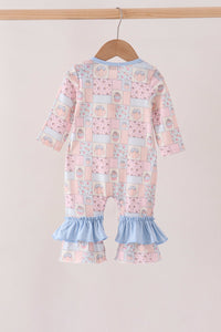 Pink Pumpkin Ruffle Romper - The Palm Beach Baby