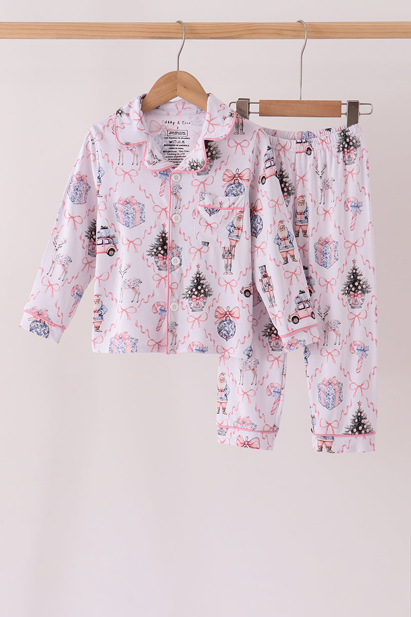 Pink Nutcracker Bamboo Mom & Me Pajama Set - The Palm Beach Baby