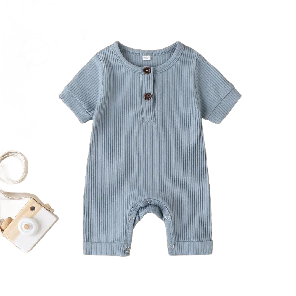 Casual Ribbed Knit Children's Romper - The Palm Beach Baby Estimated 10 - 14 Day Shipping