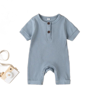 Casual Ribbed Knit Children's Romper - The Palm Beach Baby Estimated 10 - 14 Day Shipping