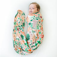 The Forever Swaddle Blanket | Desert Cactus (Beige) - The Palm Beach Baby