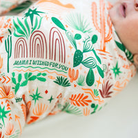 The Forever Swaddle Blanket | Desert Cactus (Beige) - The Palm Beach Baby