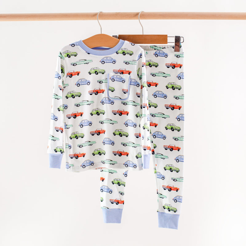 Vintage Road Trip Organic Cotton Kids Pajamas - The Palm Beach Baby