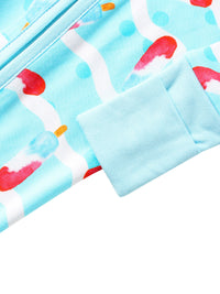 PoshTOT Ice Cream Bamboo Baby Convertible Zippy Romper - The Palm Beach Baby