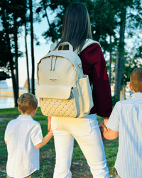 The Daphne Diaper Bag - Sandstone - The Palm Beach Baby