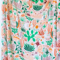 The Forever Swaddle Blanket | Desert Cactus (Beige) - The Palm Beach Baby