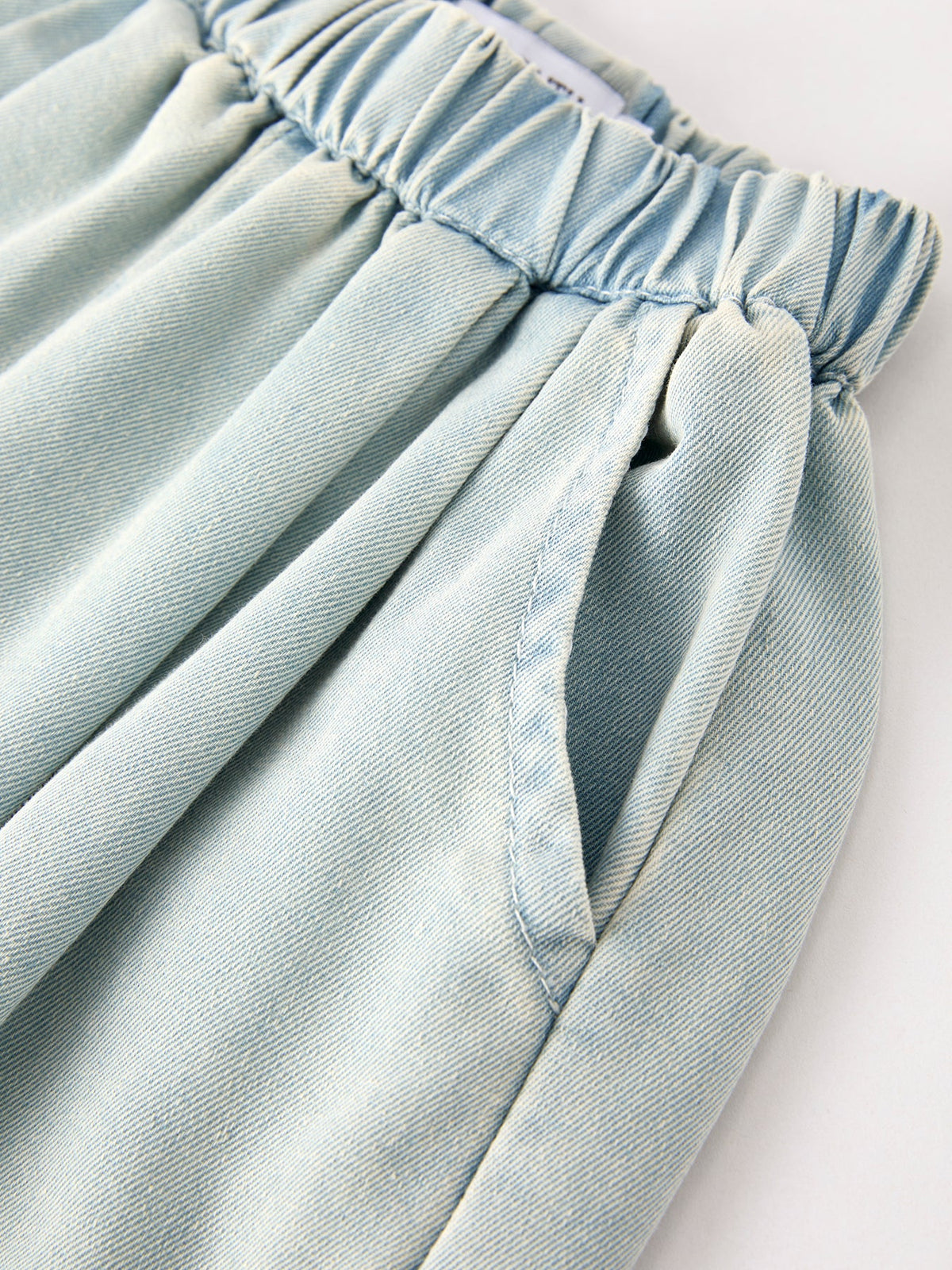 Summer Light Color Denim Lace Girls Set - The Palm Beach Baby Rylee Faith Designs