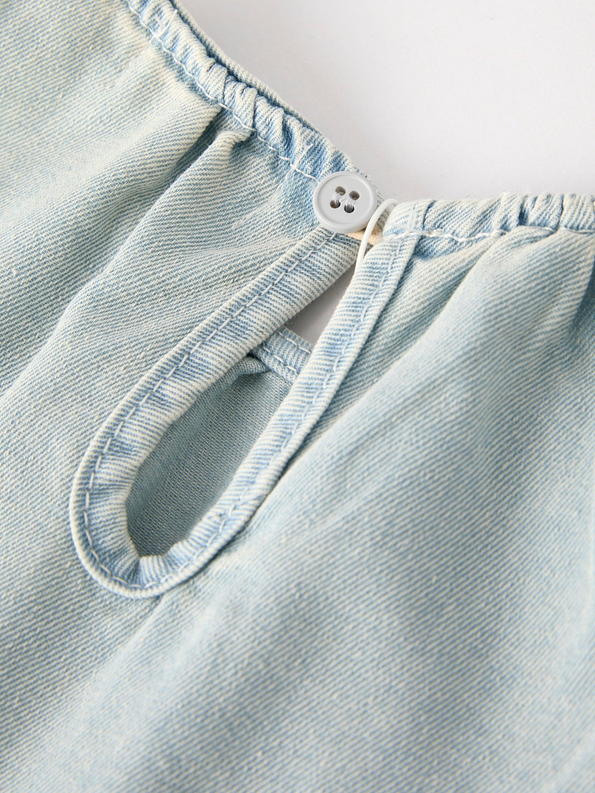 Summer Light Color Denim Lace Girls Set - The Palm Beach Baby Rylee Faith Designs