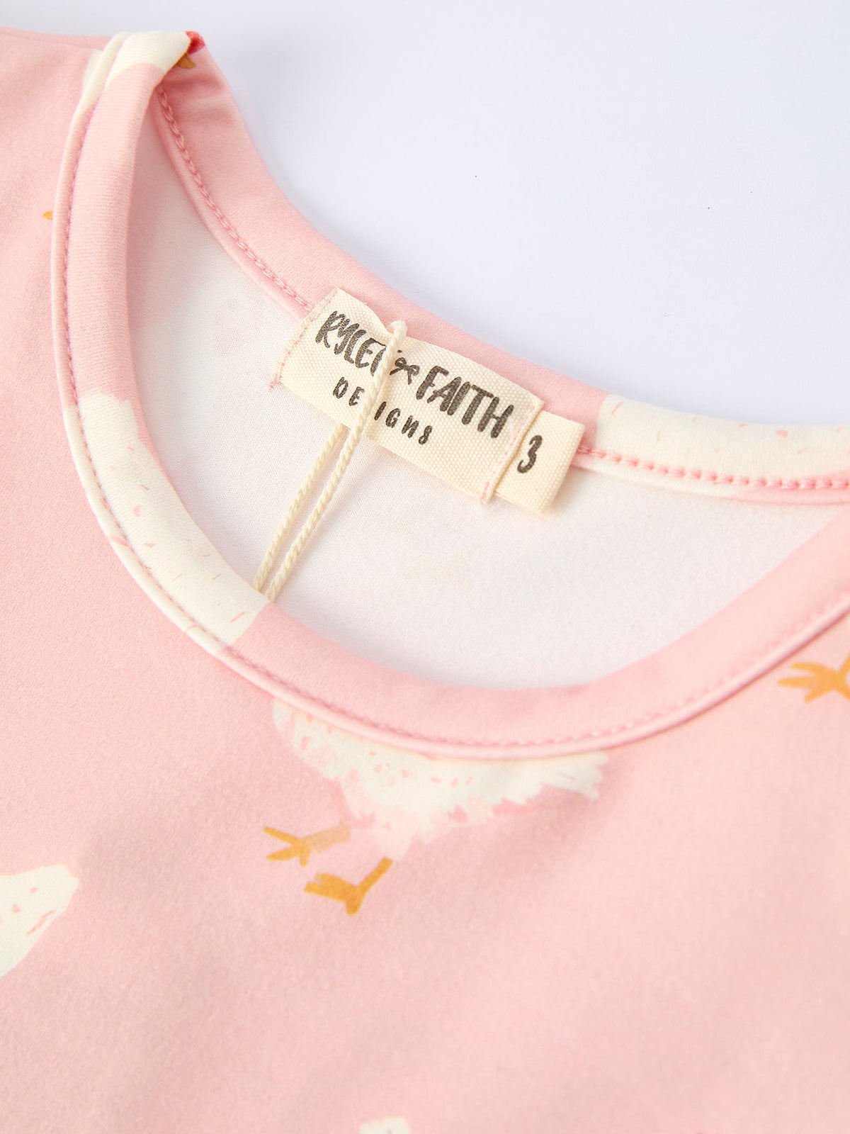 Stylish and fun Farm Spring Girls Chicken Print Dress Ruffle In Pink, designed for active girls who love cute prints.