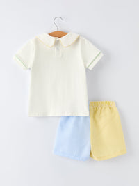 Jesus Loves Me Embroidered Toddler Boys Outfit - The Palm Beach Baby Rylee Faith Designs