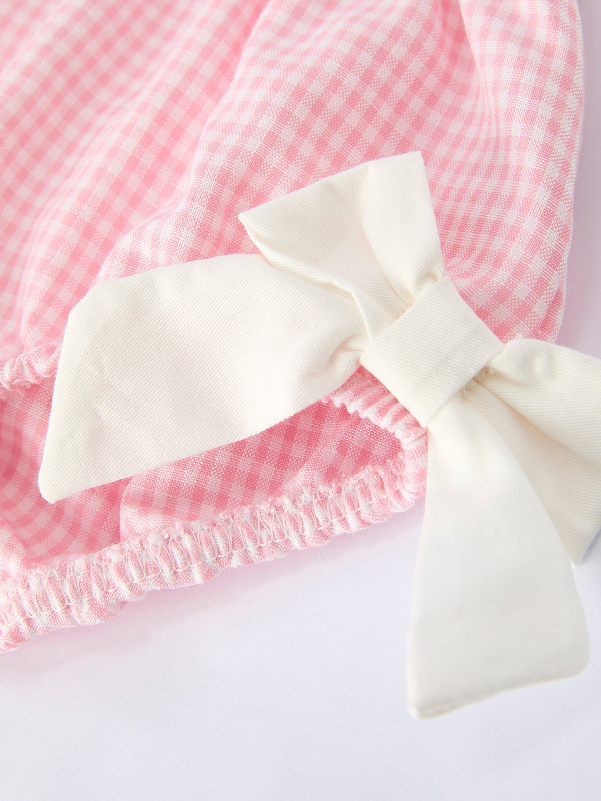Pink Smocked Church Christ Bishop Christening Baby Girls Bloomer Set - The Palm Beach Baby Rylee Faith Designs