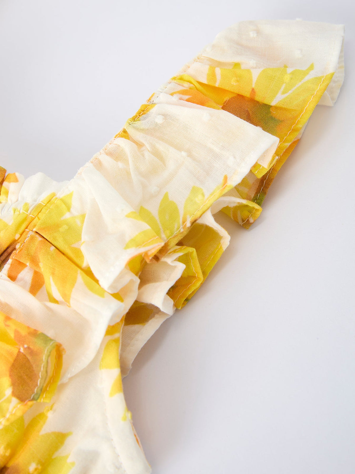 Sunflower Ruffle Smocked Girls Dress - The Palm Beach Baby Rylee Faith Designs