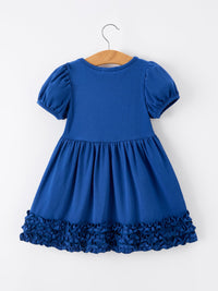 Playful design of the Girls Back To School Crayon Twirl Dress, an inspiring girls back to school dress for imaginative kids.
