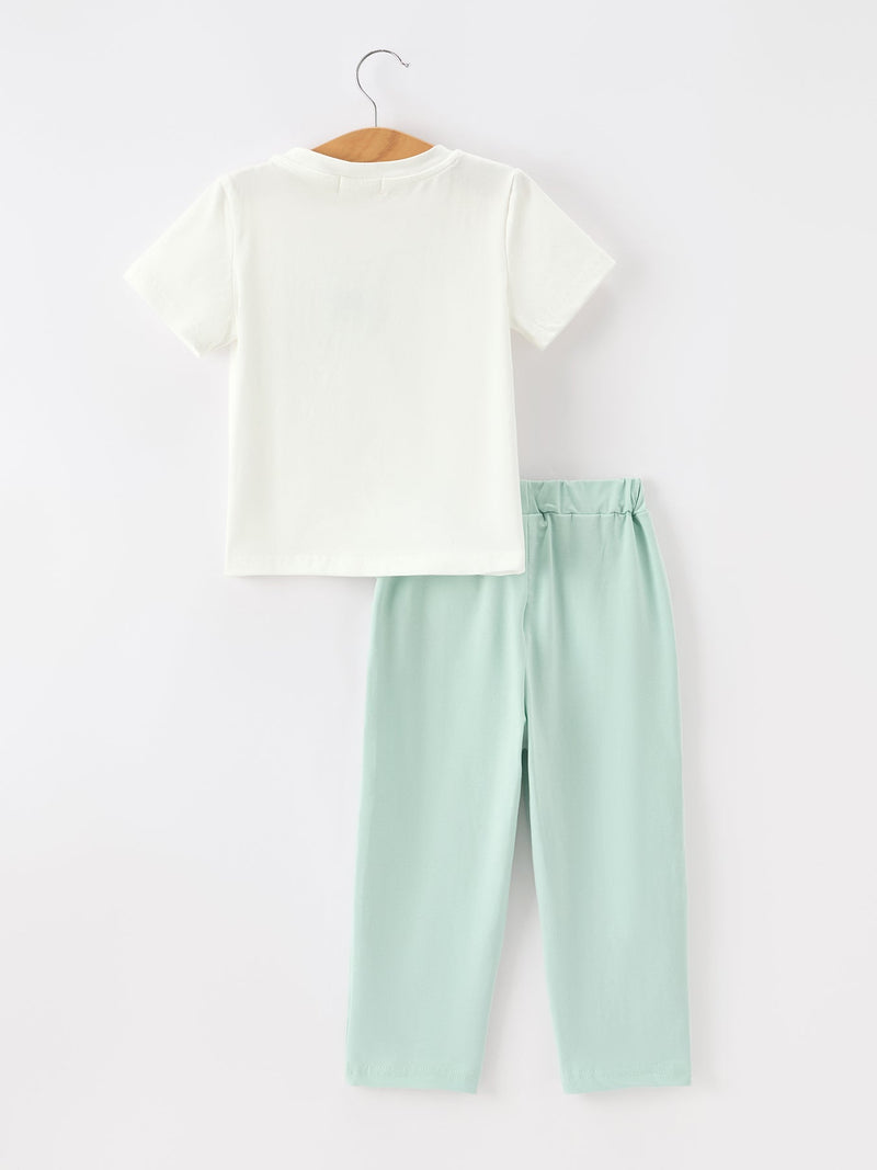 Western Horse Embroidery Boys Set T Shirt Pants Outfit - The Palm Beach Baby Rylee Faith Designs