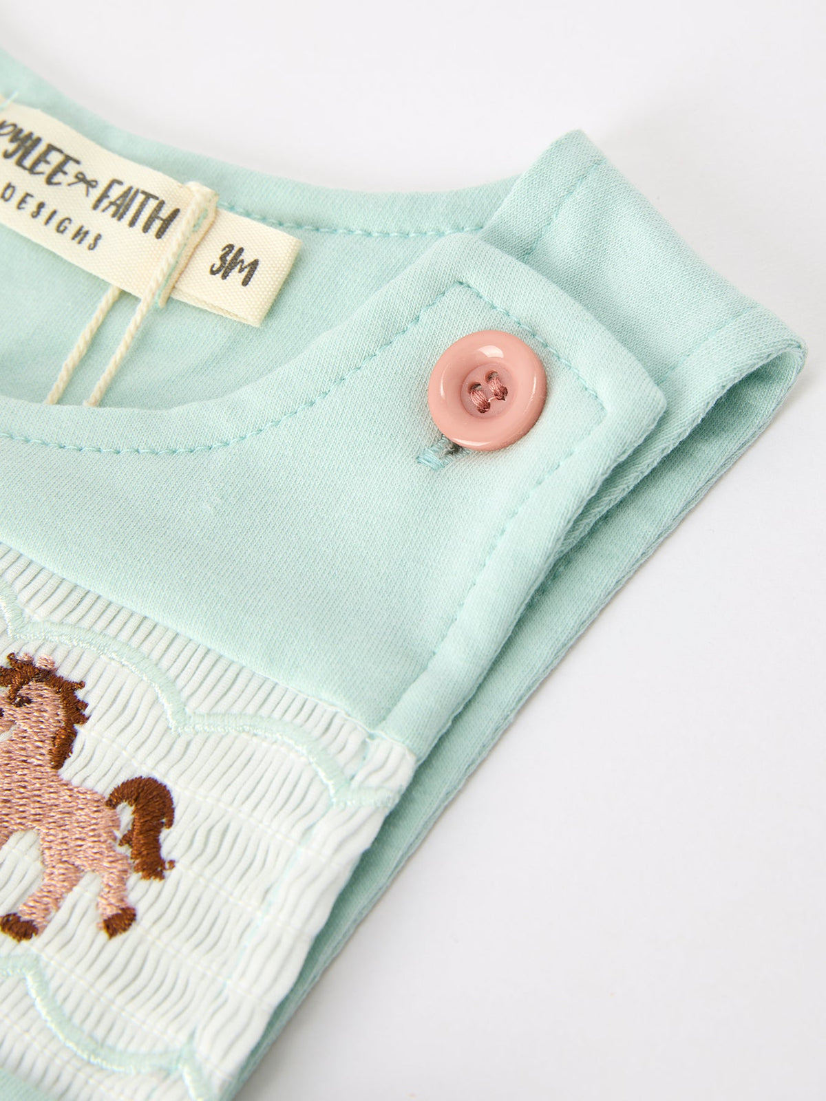 Stylish outfit display of the Western Horse Embroidery Boys Jonjon Sleeveless Romper, highlighting its cute boys jonjon appeal and timeless design.