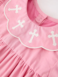 Church Christ White Cross Bishop Christening Girls Bloomer Set - The Palm Beach Baby