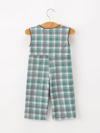 Plaid Moose Smocked Baby Boy JonJon - The Palm Beach Baby